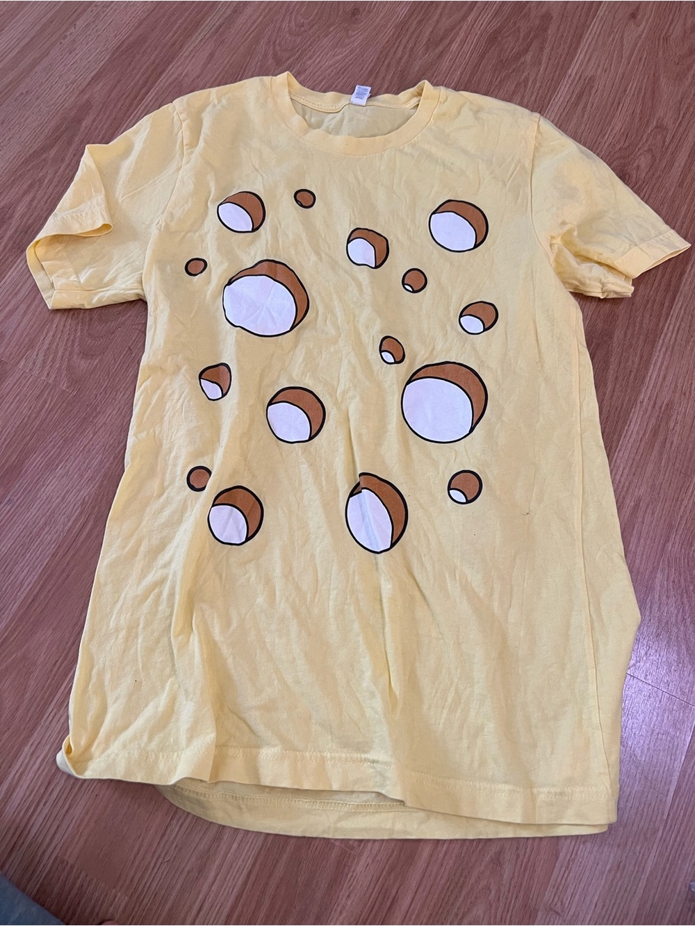 Yellow Graphic Cheese T-Shirt unisex